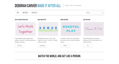 Desktop Screenshot of deborahcarver.com